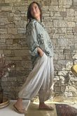 Sabo Boucle Flower Blouse Khaki